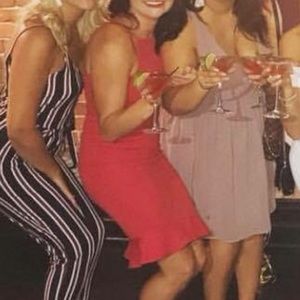 Missguided high neck frill hem midi dress